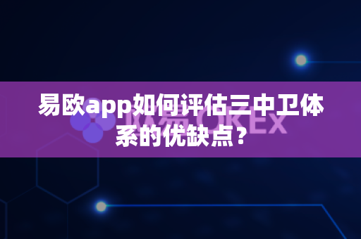 易欧app如何评估三中卫体系的优缺点？-第1张图片-易欧app-全球最大的比特币交易所【官方网站】
