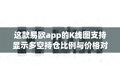 这款易欧app的K线图支持显示多空持仓比例与价格对比吗？