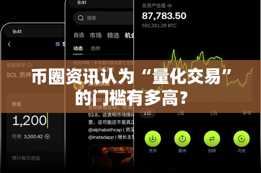 币圈资讯认为“量化交易”的门槛有多高？
