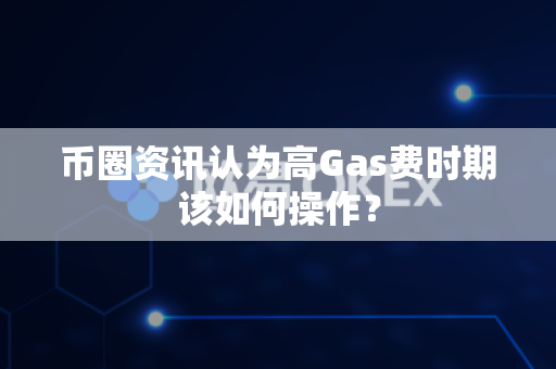 币圈资讯认为高Gas费时期该如何操作？-第1张图片-易欧app-全球最大的比特币交易所【官方网站】