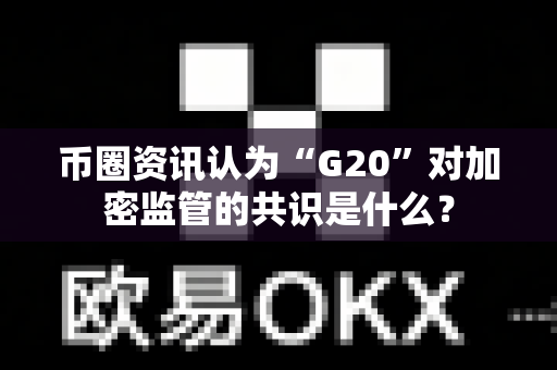 币圈资讯认为“G20”对加密监管的共识是什么?-第1张图片-易欧app-全球最大的比特币交易所【官方网站】 币圈资讯认为“G20”对加密监管的共识是什么?-第1张图片-易欧app-全球最大的比特币交易所【官方网站】